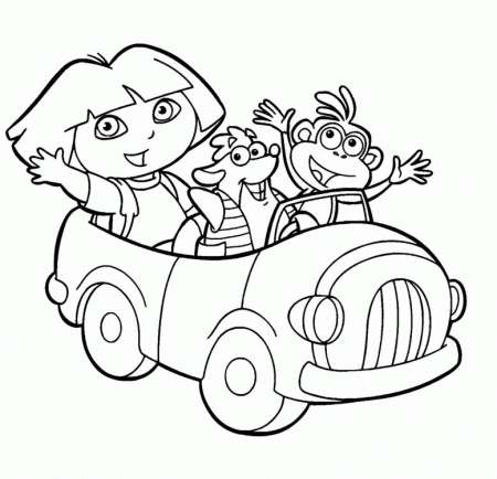 Free Dora Coloring Pages | Coloring Pages