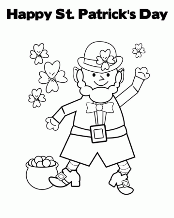 Happy St Patrick's Day Printable & Coloring Book