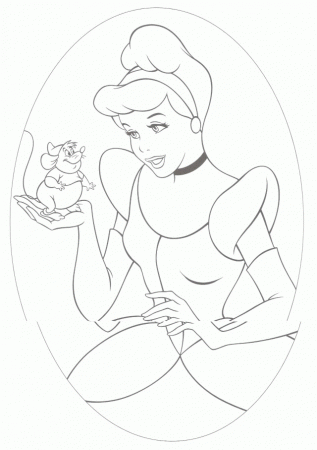 Free cinderella coloring pages For Children | Printable Coloring Pages