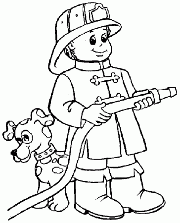 firefighter coloring pages