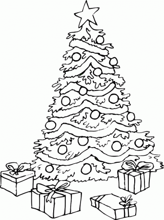 christmas tree coloring