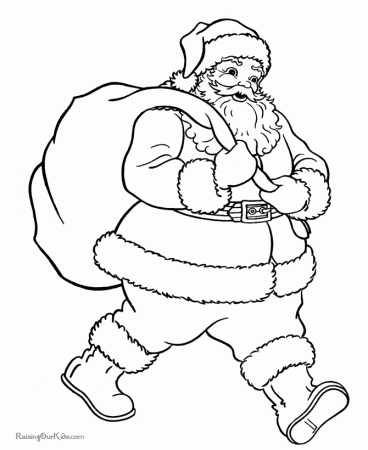 Free Christmas Coloring Sheets - Santa is coming!