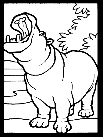 Hippo Coloring Pages | ColoringMates.