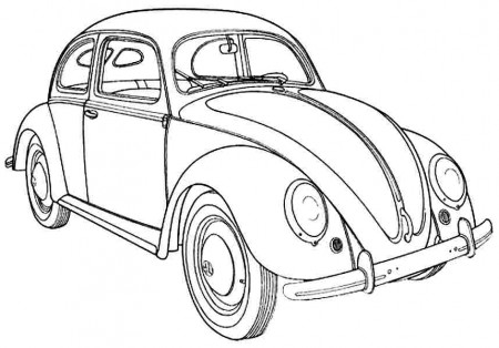 Transportation Cars Coloring Pages Free For Preschool #