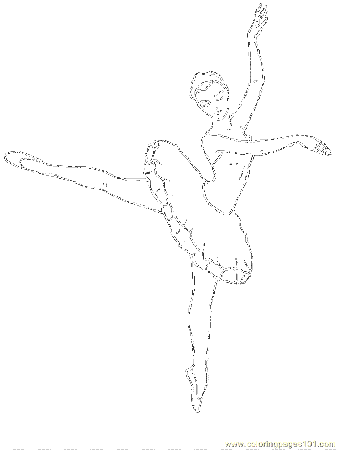 Coloring Pages Dancing 01 (Entertainment > Dancing) - free 