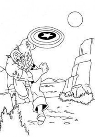 Captain America Coloring Pages To Print | Avengers Coloring Pages 