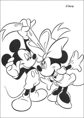 Micky Maus zum Ausmalen - Micky Maus und Minnie Maus