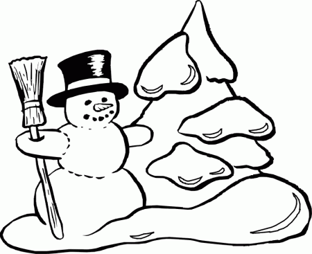 Snowman Coloring Pages 3 | Coloring Pages To Print