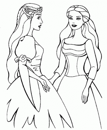 Barbie coloring pages - free best Barbie coloring to print 