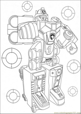 free printable coloring page New Look Robot (Cartoons > Power 