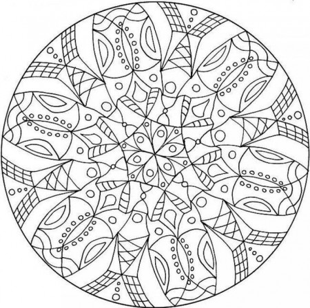 intricate coloring pages - mandala | Express Yourself!