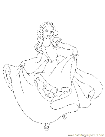 Coloring Pages Snow 09 (Cartoons > Snow White) - free printable 