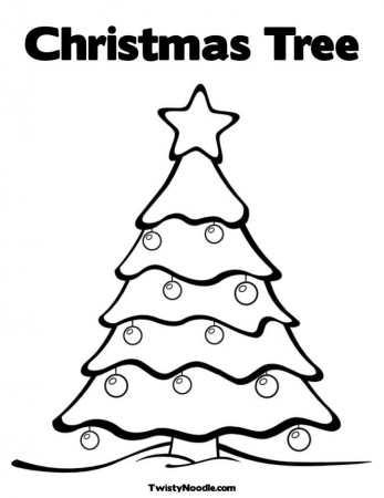 Free Coloring Christmas Trees