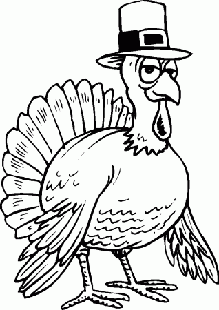 funny turkey coloring pages for kids | Coloring Pages For Kids