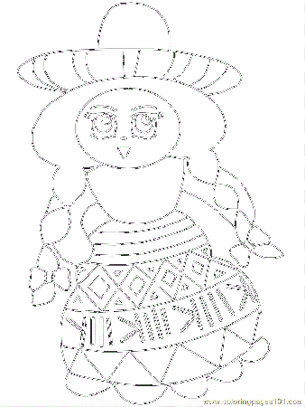 Coloring Pages Mexican Coloring 01 (Countries > Mexico) - free 