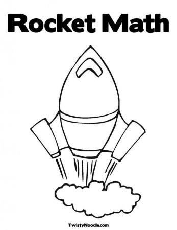 rocket math Colouring Pages