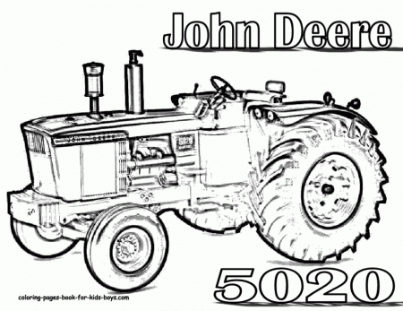 John Deere Tractor Coloring Pages To Print Tractor Coloring 209795 