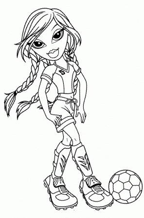 bratz playing guitar Colouring Pages
