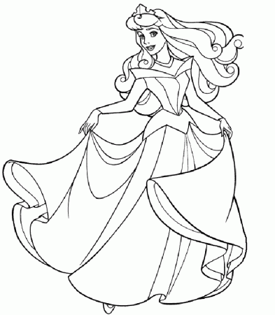 Childprintable Coloring Pages For Disney Princess