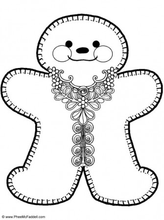 Gingerbread-man-coloring-pages-5 | Free Coloring Page Site