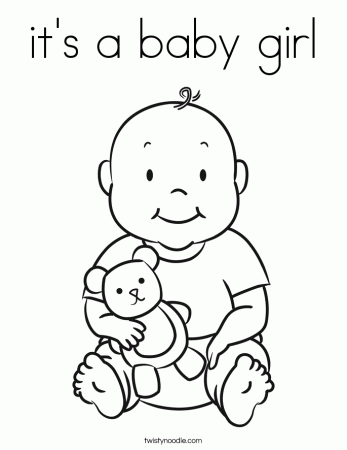 Gallery For > Its A Girl Coloring Pages