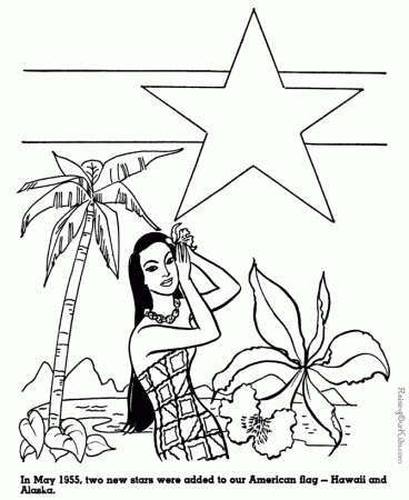 Coloring Page Hawaiian Cake Ideas and Designs