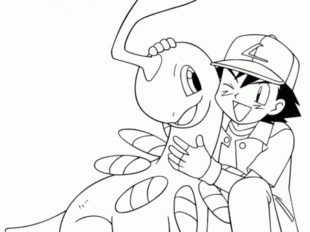 Pokemon Ash Coloring Pages | Best Cartoon Wallpaper
