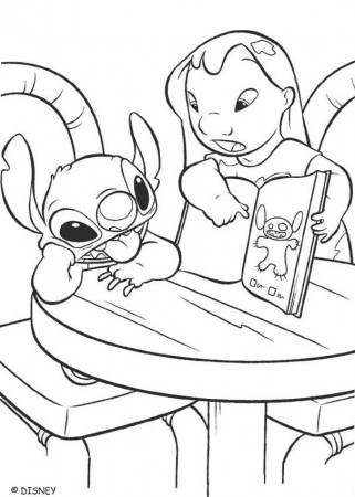 Stitch Coloring Page Images & Pictures - Becuo