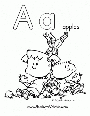 Alphabets Coloring Pages | Bulbulk Com