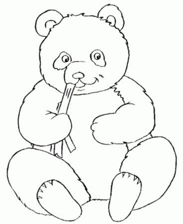 Panda Bear Coloring Pages For Kids | Printable Coloring Pages