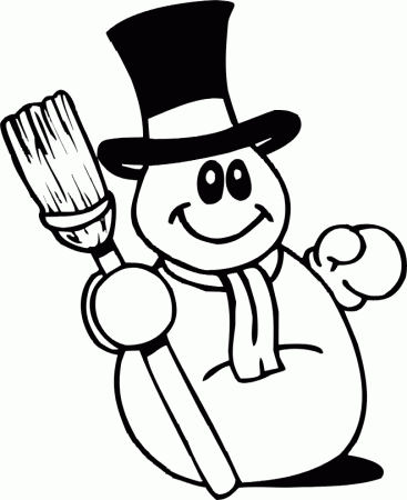 Snowman Coloring Pages 12