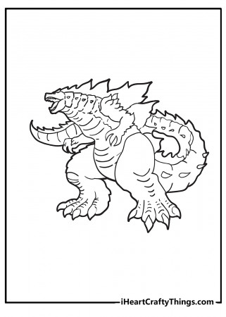 Printable Godzilla Coloring Pages (Updated 2022)
