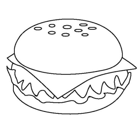 Cheeseburger Coloring Pages | Food coloring pages, Online coloring pages, Coloring  pages