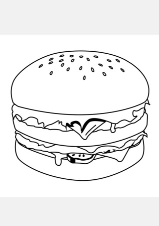 Coloring Pages | Hamburger Coloring Pages For Kids
