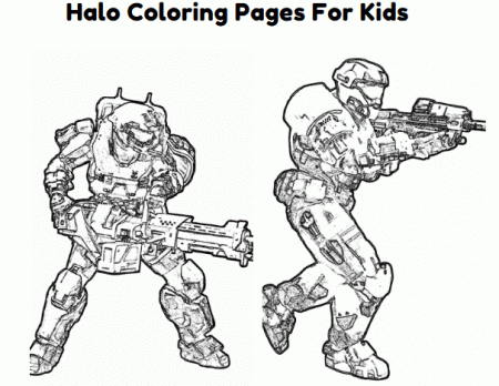 Halo Coloring Pages Printable Fun Game - Tinamaze.com