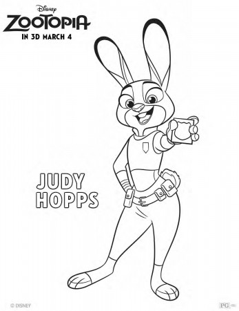 Free Zootopia Coloring Sheets! - Teachable Mommy