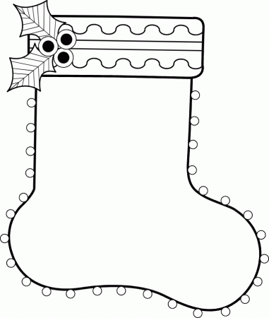 Christmas Stocking Coloring Page In Spanish - Ð¡oloring Pages For ...