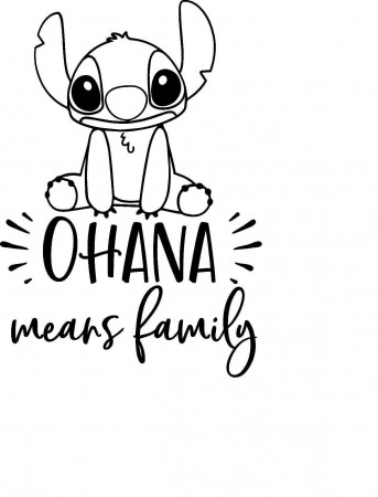 Disney Inspired Lilo and Stitch Ohana Means Family Vinyl Decal - Etsy