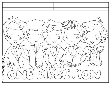 Free ONE DIRECTION Coloring Pages & Book for Download (Printable PDF) -  VerbNow