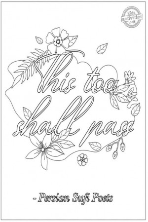 Inspirational Quote Coloring Pages for Adults | Kids Activities Blog