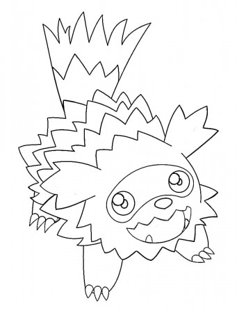 Zigzagoon Pokemon 2 Coloring Page - Free Printable Coloring Pages for Kids