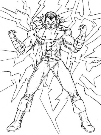 Black Adam is Powerful Coloring Page - Free Printable Coloring Pages for  Kids