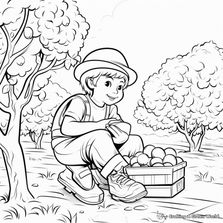 Fall Apple Coloring Pages - Free ...