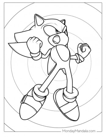 72 Sonic Coloring Pages (Free PDF ...