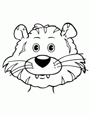 Cute Cartoon Tiger Coloring Pages - Get Coloring Pages