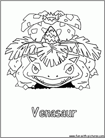 Mega Pokemon Venusaur Coloring Pages ...