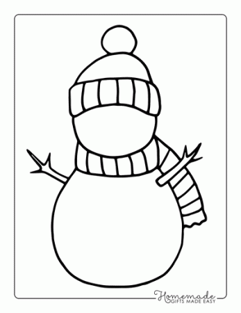 Free Printable Snowman Templates for Crafts