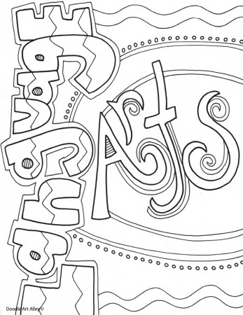 School Subject Coloring Pages and Printables - Classroom Doodles