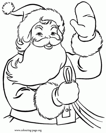 Easy to Make Santa Claus Coloring Sheet - Pa-g.co