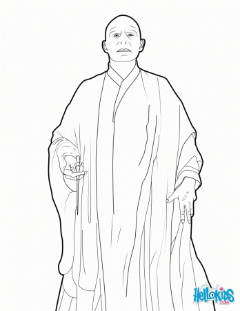 HARRY POTTER coloring pages - Voldemort